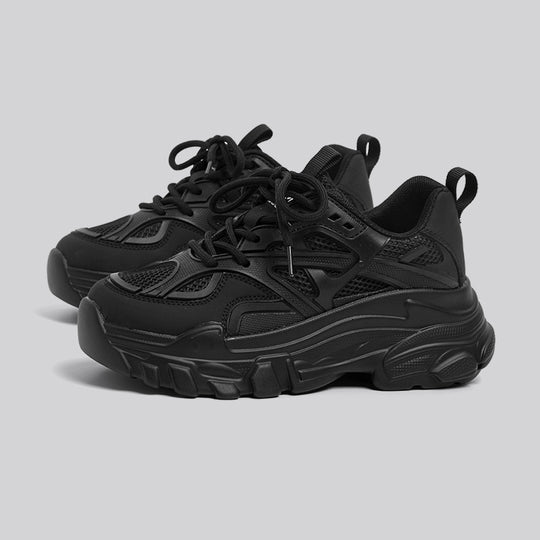 Damen Sportliche Sneakers mit atmungsaktiver Netzstruktur und rutschfester Sohle EB