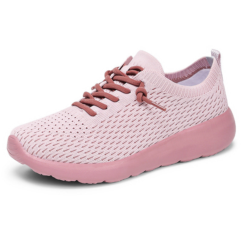 Damen Leichte und flexible Strick-Sneaker mit rutschfester Sohle EB