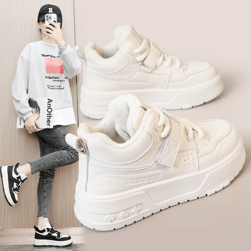 Damen High-Top Sneakers mit gefüttertem Innenbereich und Klettverschluss EB