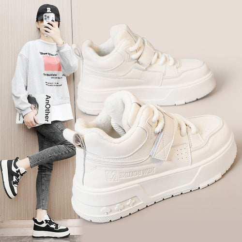 Damen High-Top Sneakers mit gefüttertem Innenbereich und Klettverschluss EB