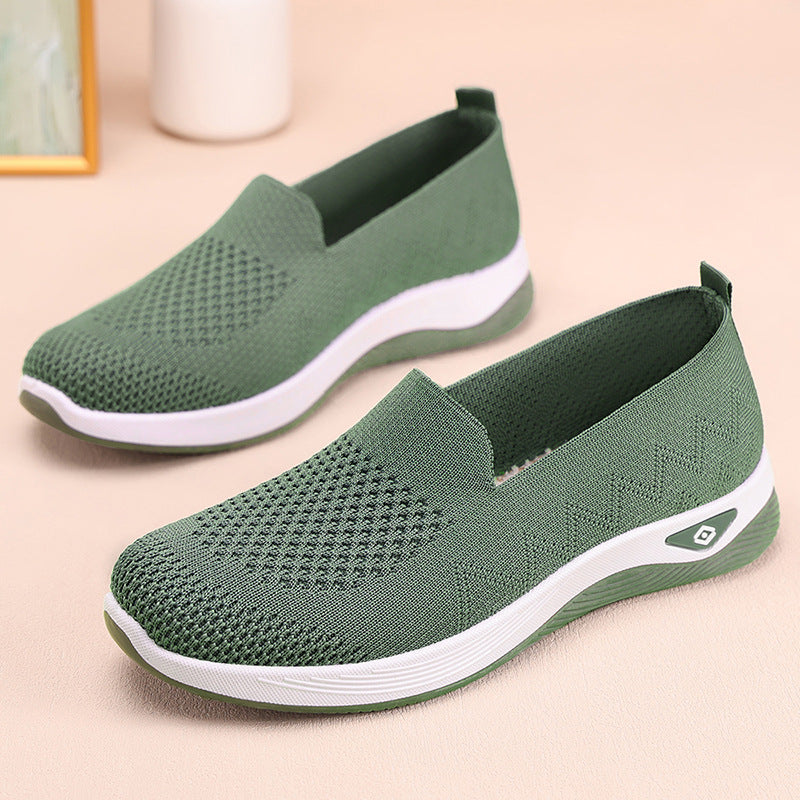 Damen bequeme Slip-On Sneakers EB
