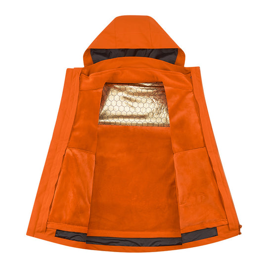 Damen Multikomfort Softshelljacke mit herausnehmbarem Fleece-Inlay und verstellbarer Kapuze EB