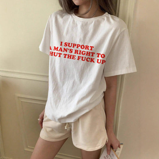 Damen oversized Bachelorette T-Shirt mit exklusivem Print EB