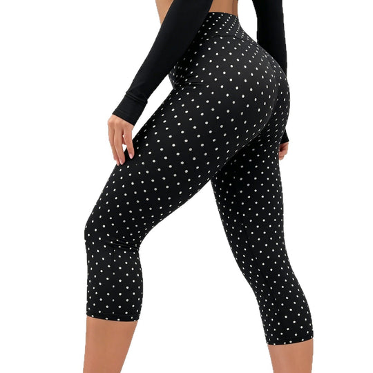 Damen Sportliche 3/4-Leggings mit Y-förmigen Nähten und Anti-Cellulite-Effekt EB