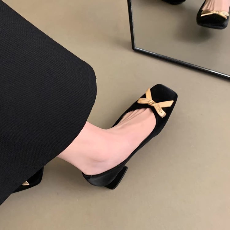 Damen Ballerinas mit dekorativem Schleifenakzent und bequemer Innensohle EB