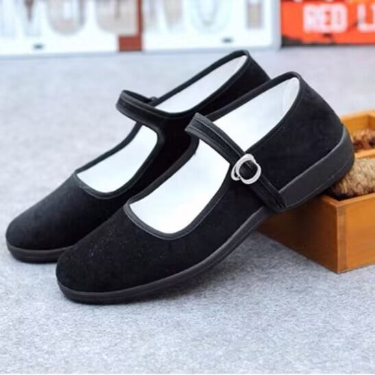 Damen Komfort-Slipper mit verstellbarem Riemen und rutschfester Sohle EB