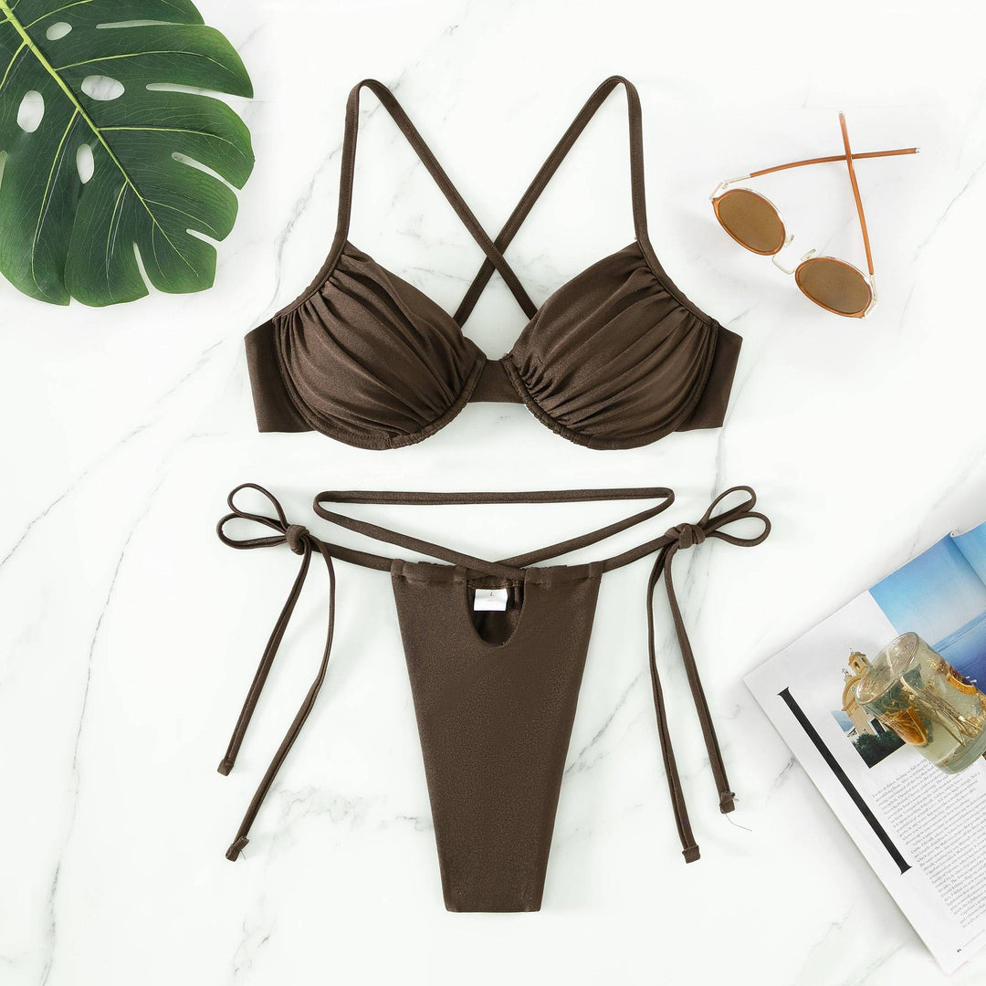 Damen Triangel-Bikini mit innovativem Trägersystem und figurschmeichelndem Schnitt EB