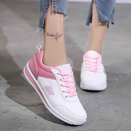 Damen sportive Freizeitsneaker mit atmungsaktivem Obermaterial und rutschfester Sohle EB