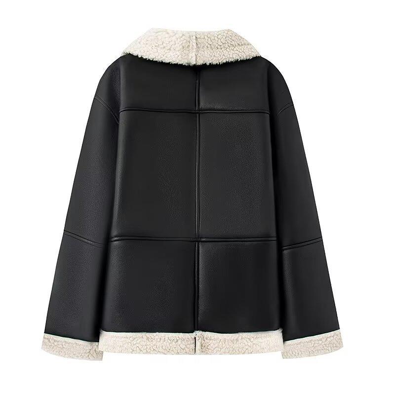 Damen Übergangsjacke mit warmem Teddyfutter EB
