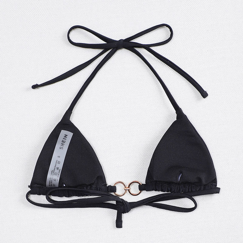 Damen Triangel-Bikini mit Chic-Ringdetail EB