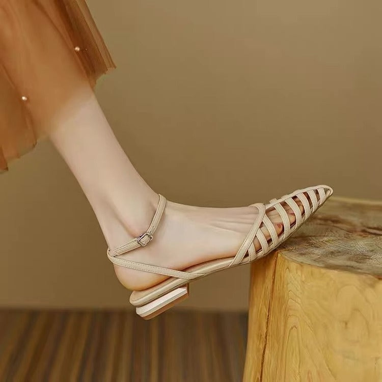 Damen Elegant geschnittene Riemchen Sandalen EB