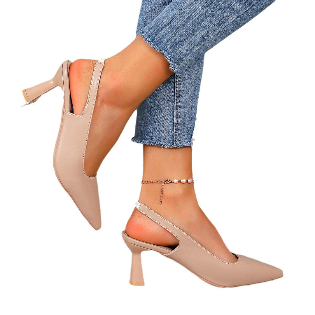 Damen Slingback-Pumps mit elegantem spitzen Design und komfortablem Blockabsatz EB