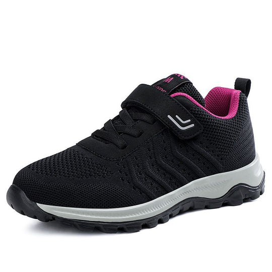 Damen Atmungsaktive Sport-Schuhe mit Klettverschluss und rutschfester Sohle EB