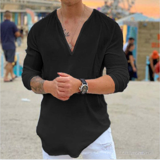 Herren lässiges Langarmshirt EB