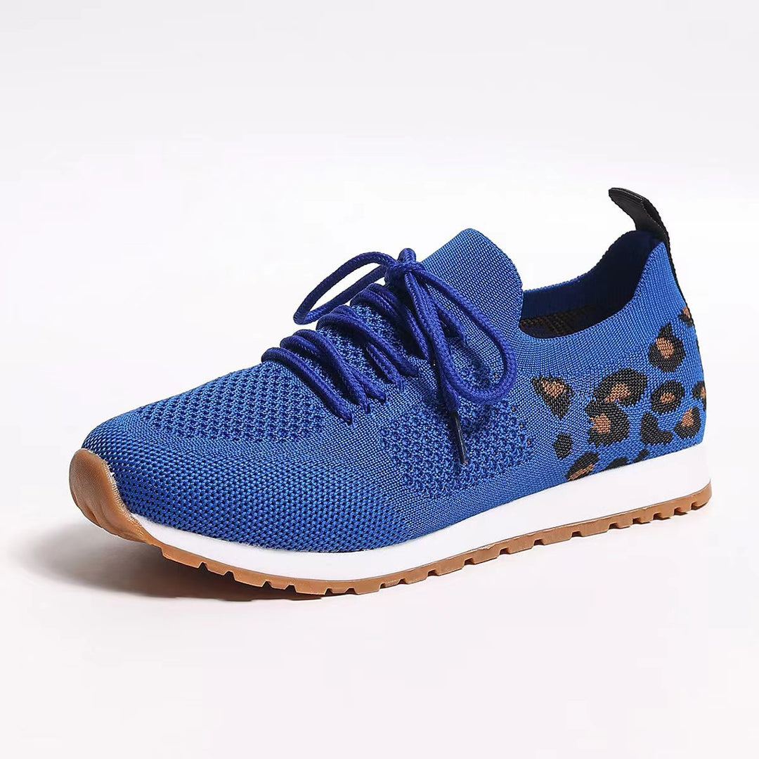 Damen Atmungsaktive Sneaker mit dekorativem Schnürsystem und flexiblem Fußbett EB
