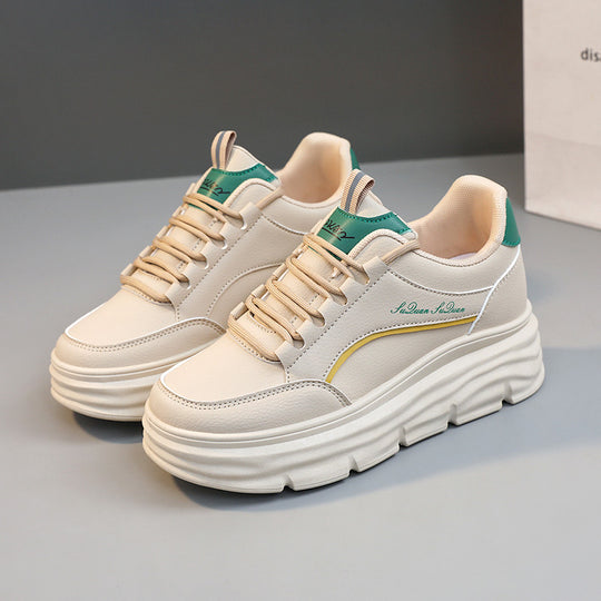 Damen modische Sneakers mit komfortablem Plateau und flexibler Sohle EB