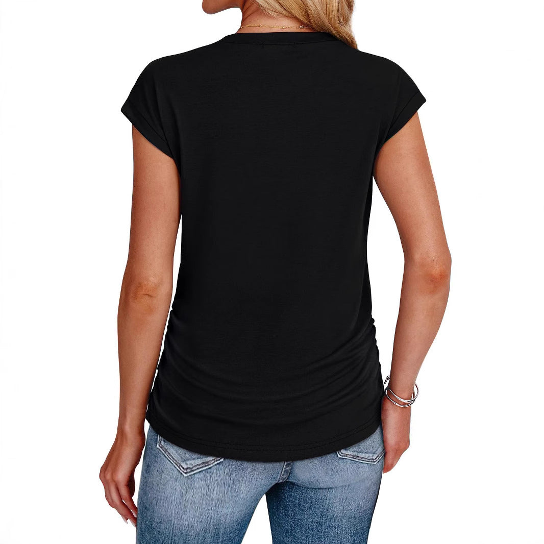 Damen Stylisches Oberteil mit lässigen Rüschendetails EB