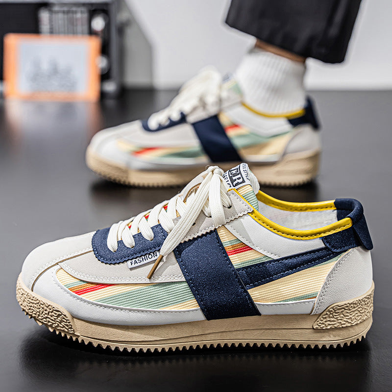 Damen Sportliche Sneakers mit buntem Design und atmungsaktiver Oberfläche EB
