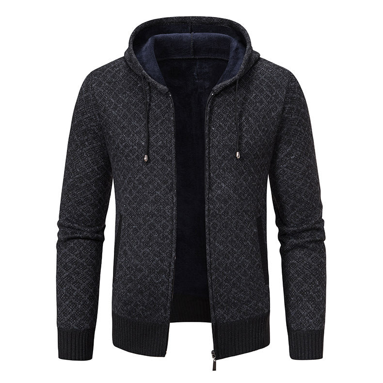 Herren Kapuzenjacke mit strukturiertem Design und eleganten Akzenten EB