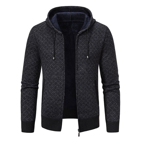Herren Kapuzenjacke mit strukturiertem Design und eleganten Akzenten EB