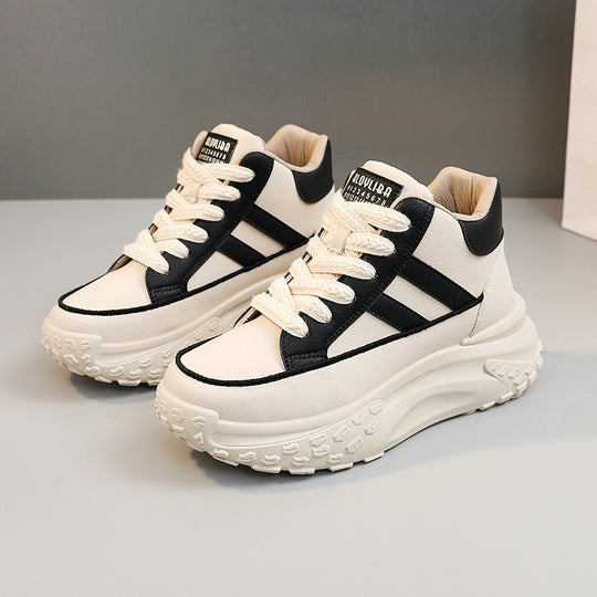 Damen modische High-Top Sneakers mit ergonomischem Komfort und robustem Profil EB