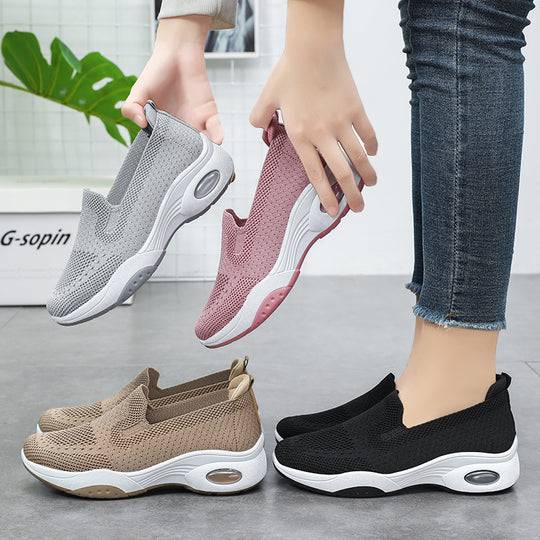 Damen Bequeme und flexible Sneakers mit atmungsaktivem Obermaterial EB