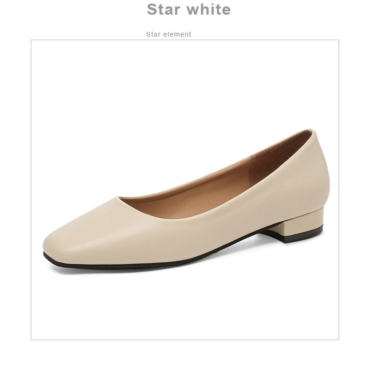 Damen elegante Ballerinas mit modischem Quadratzehen-Design EB