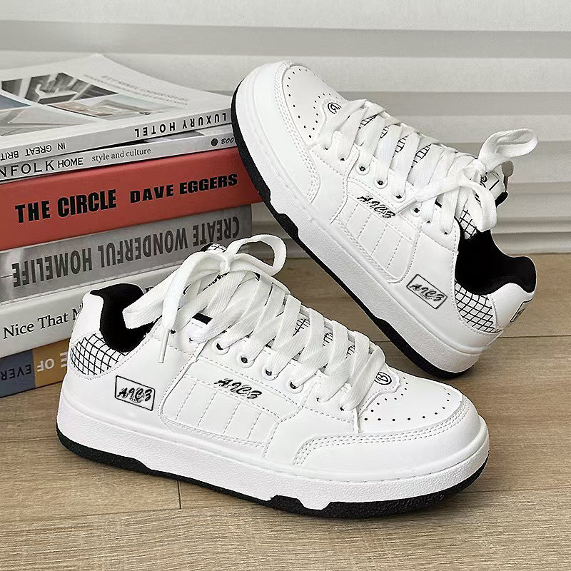 Damen Modische Sneakers mit kariertem Design und weicher Polsterung EB