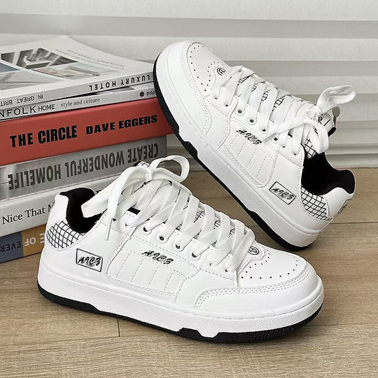 Damen Modische Sneakers mit kariertem Design und weicher Polsterung EB