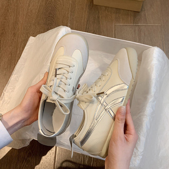 Damen modische Sneakers mit atmungsaktivem Obermaterial und sportlichem Design EB