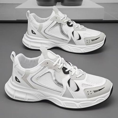 Damen Sportliche Sneakers mit atmungsaktiver Mesh-Oberfläche und dämpfendem Sohlenprofil EB