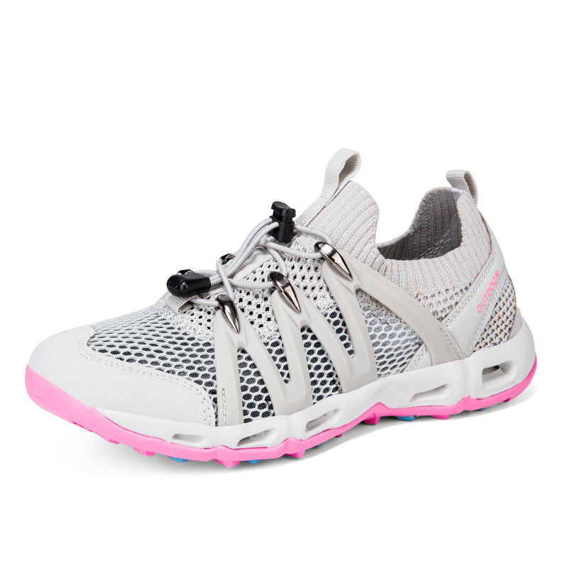 Damen Multifunktionale Outdoor-Sneaker mit atmungsaktiver Mesh-Oberfläche und rutschfester Sohle EB
