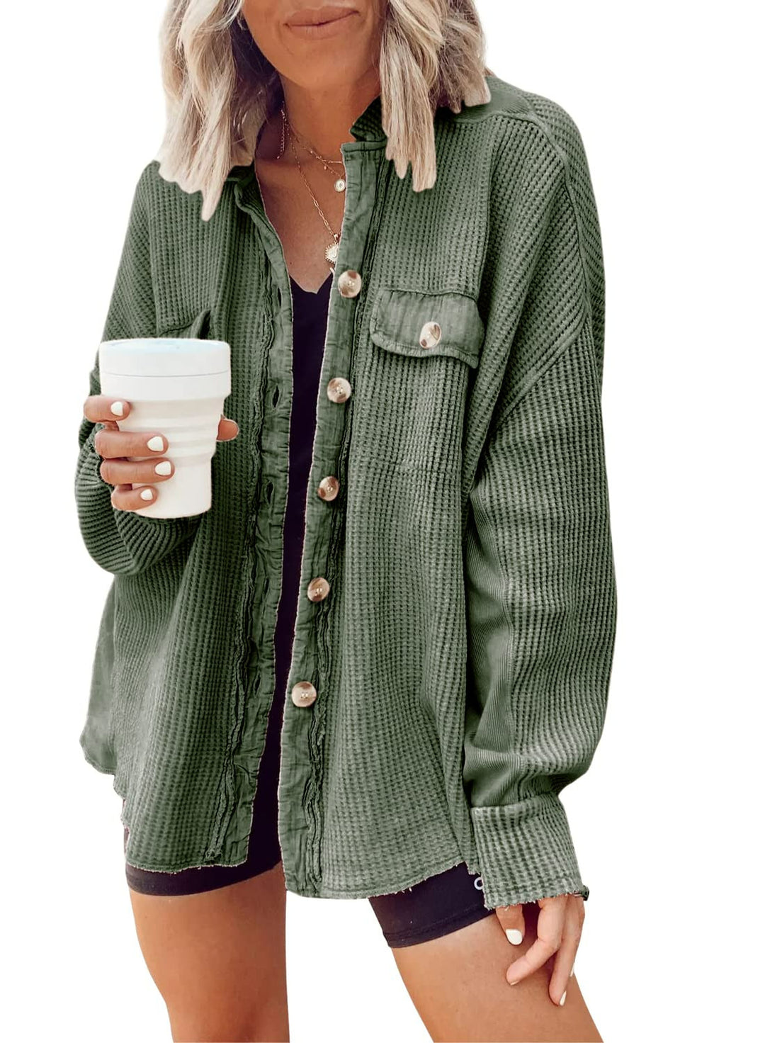 Damen Oversized Weste EB