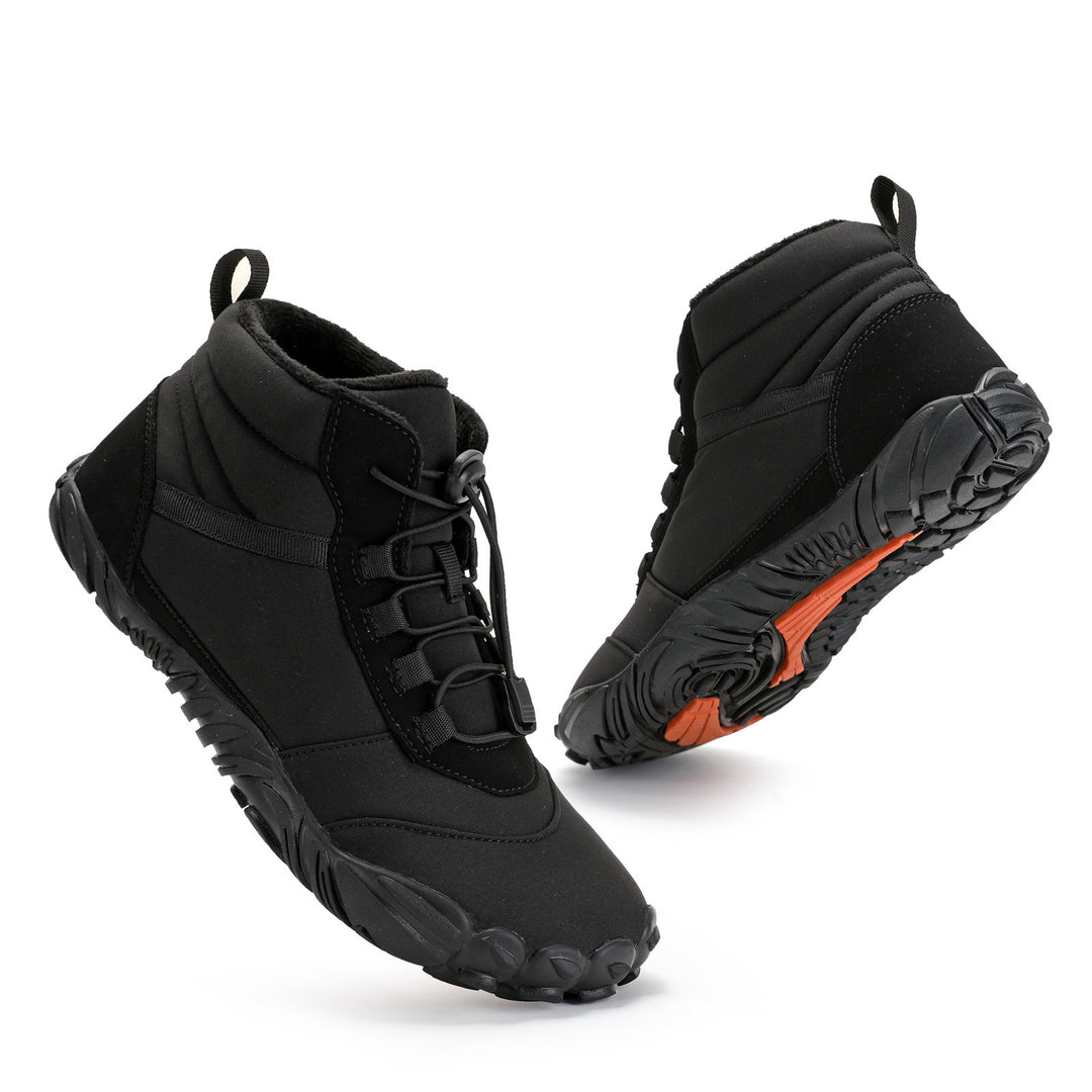 Unisex nan knöchelhoher Winter-Explorer-Boot mit Fleecefutter, Schnellzug-Schnürung und rutschfester Multiterrain-Sohle EB