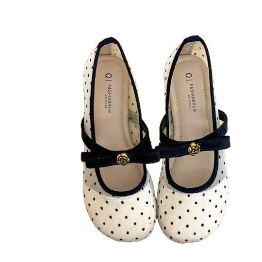 Damen Ballerinas mit dekorativem Riemchen und Comfort-Fußbett EB