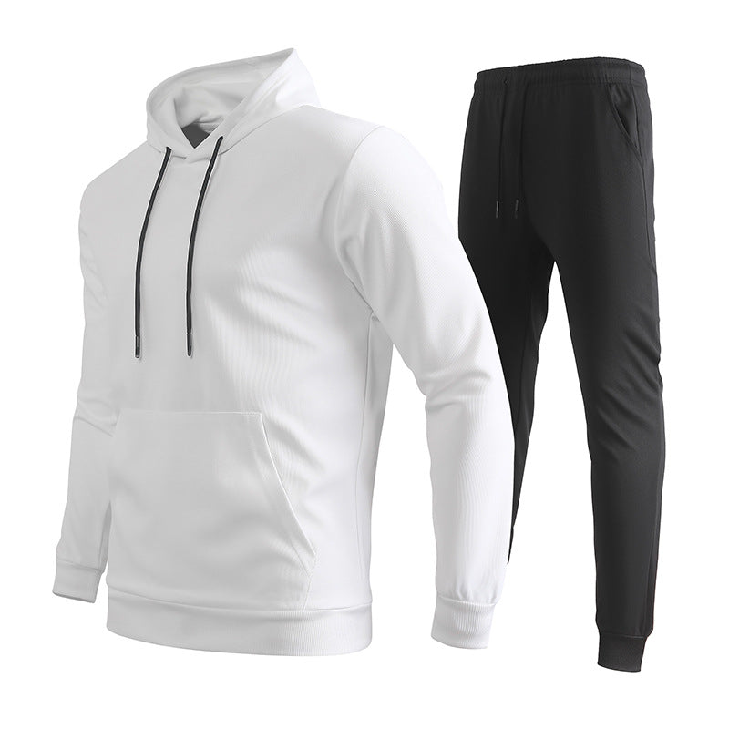 Herren Performance-Hoodie- und Jogginghose-Set aus atmungsaktivem Funktionsstoff EB