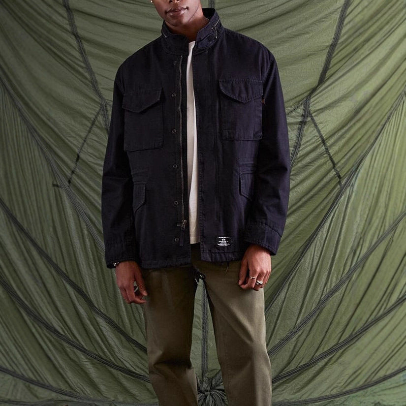 Herren praktische Utility-Jacke mit mehreren Taschen EB