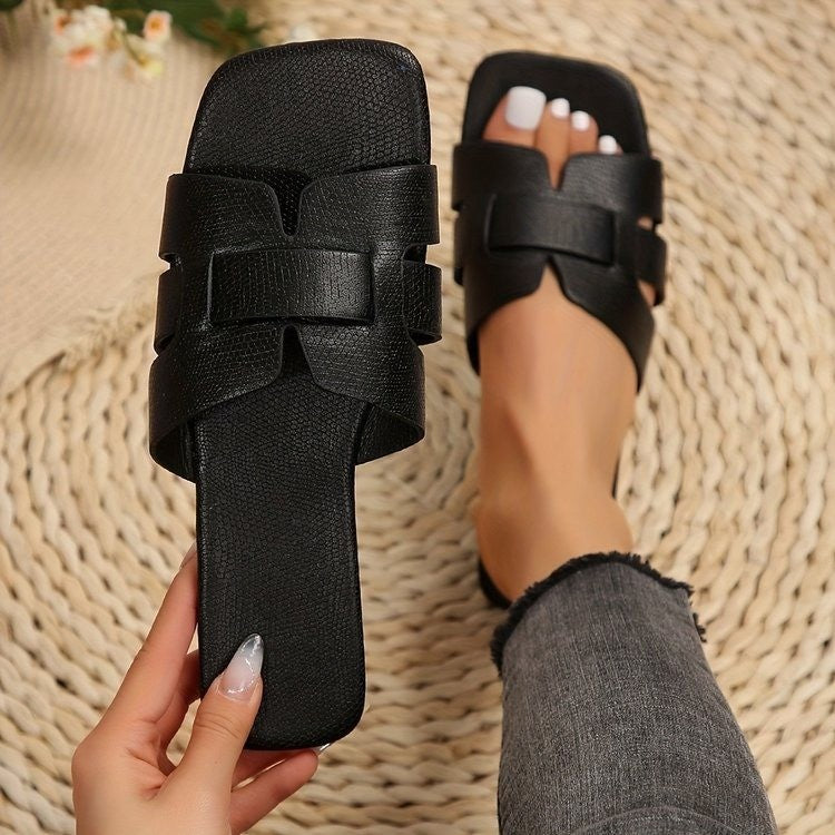 Damen modische Riemensandalen mit verstellbaren Riemen und komfortabler Sohle EB