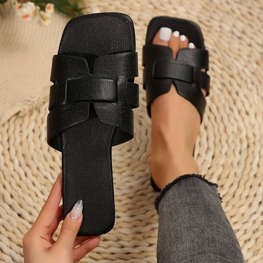 Damen modische Riemensandalen mit verstellbaren Riemen und komfortabler Sohle EB