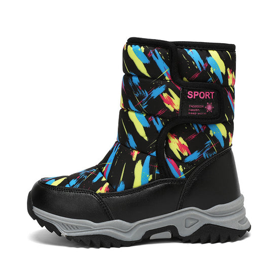 Damen isolierte Winterstiefel mit rutschfester Profilsohle und atmungsaktivem Innenfutter EB