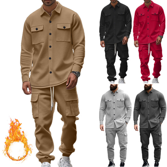 Herren nan Overshirt-Jacke im urbanen Utility-Look mit aufgesetzten Brusttaschen EB