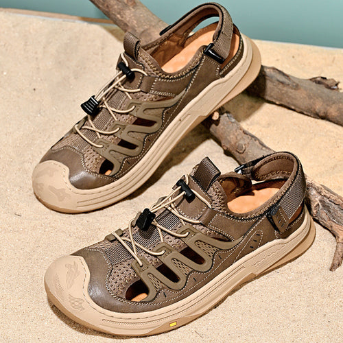 Herren Sportliche Wassersandalen mit rutschfester Sohle und schnellschnürbarem System EB