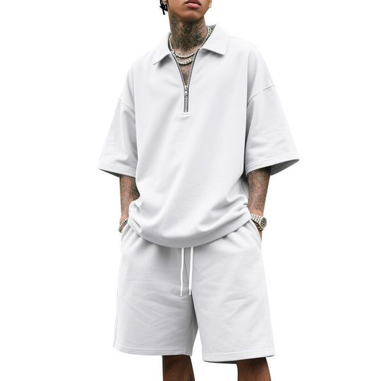 Herren lässiges Sport-Set mit kurzem Oberteil und praktischen Shorts EB