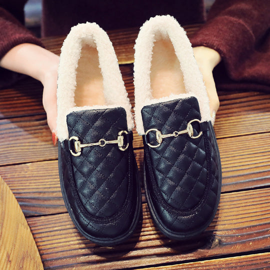 Damen bequeme, gefütterte Clogs mit modischem Steppdesign EB