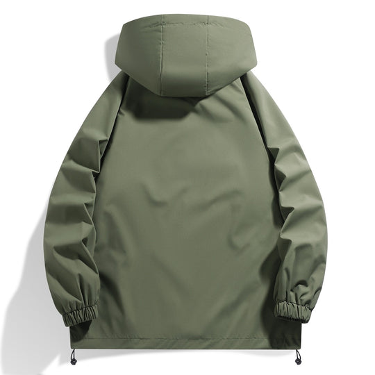Herren Funktionsjacke mit verstellbarem Kapuzenkragen und elastischen Ärmelbündchen EB