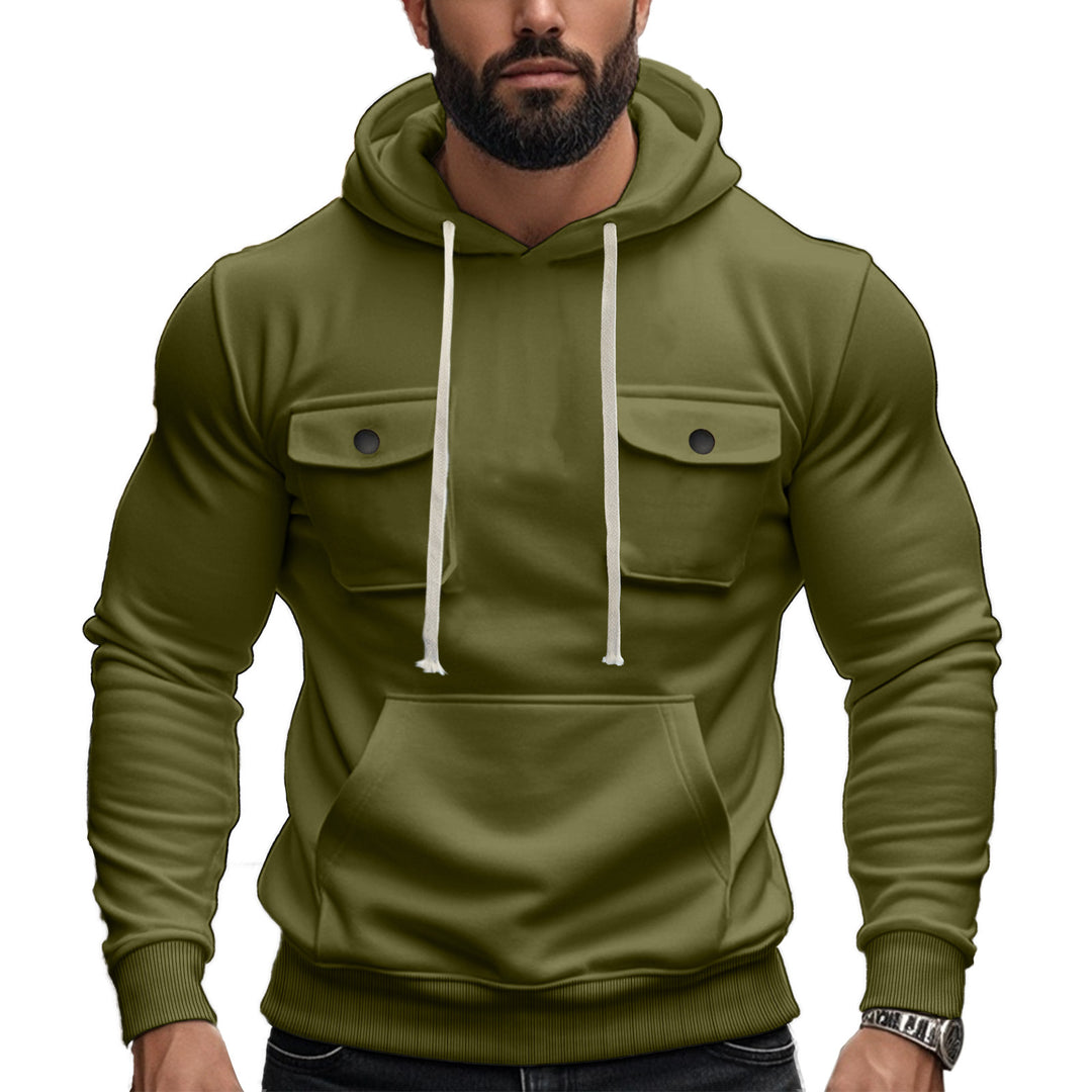 Herren Kapuzenpullover mit praktischen Pattentaschen und modernem Design EB