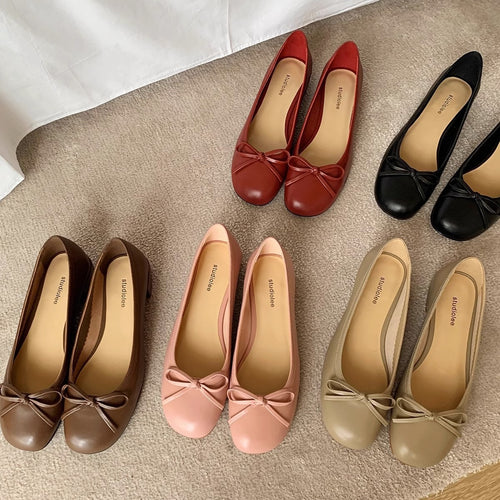 Damen Ballerina-Schuhe mit charmantem Schleifendetail und weich gepolsterter Innensohle EB