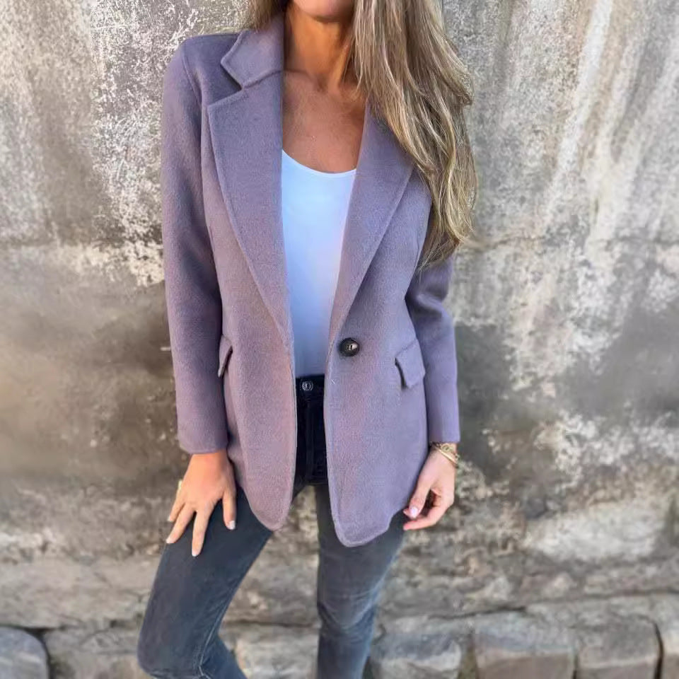 Damen Eleganter und bequemer Blazer mit hochwertigen Materialien EB