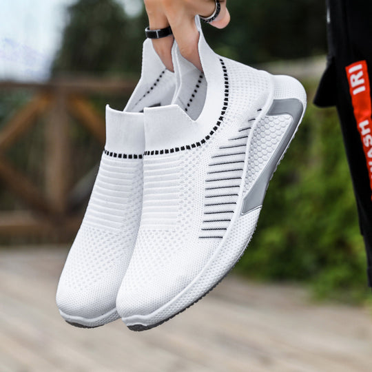 Damen Atmungsaktive Slip-On Sportschuhe mit flexibler Sohle EB