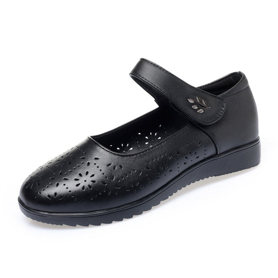Damen Komfortable Ballerinas mit Mary Jane Verschluss EB